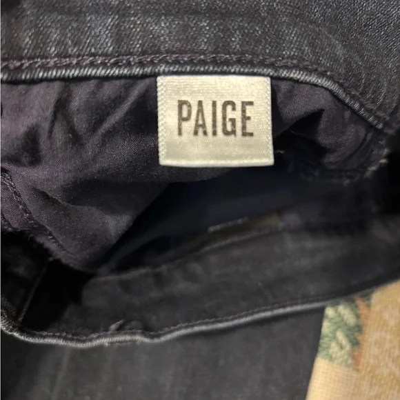 PAIGE LENNOX SLIM Men's Dark Blue Jean Size 34x32 - Picture 5 of 12